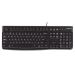Logitech K120 - žična USB tastatura, US raspored, crna