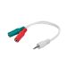 Adapter 3.5mm m - 2x 3.5mm f