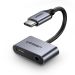 Ugreen USB-C m - 3.5mm f + USB-C f adapter