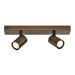 Nadgradna spot lampa 2xGU10, bronza, rotacija 330°, nagib 90° - IP20