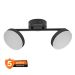 LEDVANCE Spot lampa 10.5W dvostruka, crna, 1000lm, 3000K - IP20