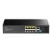 CUDY GS1010PE - 10-portni Gigabit PoE+ svič, 8× PoE + 2× uplink, 120 W