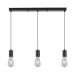 BRAYTRON crna visilica 3xE27 - metal, minimalisticki, maks. 3x23W, 600x1100mm, IP20