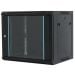 MAXPRO Line - rek orman 9U 600x600 nazidni, staklena vrata, crni