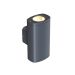 Spoljna zidna lampa E250415, 2×GU10, gore i dole, IP54, crna