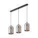 BRAYTRON visilica 3xE27 dim siva - metal, stakleni abazur, maks. 3x23W, 710mm, IP20