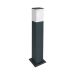 Stubna spoljna lampa E27 - IP65, pravougaona, aluminijum crna, 1000mm, bez sijalice
