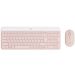 Logitech MK470 - bežični slim komplet tastatura i miš roze US