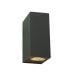 Spoljna zidna lampa W10412/S, 2×GU10, aluminijum, IP65, tamno siva