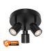 OSRAM PRIMAL PL 3xGU10 - Nadgradna spot lampa crna, čelik, IP20, maks. 3x6W