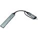 GEMBIRD UHB-U3P4-06 – USB hub 4 porta, Type-A+C, aluminijum