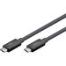 Goobay Sertifikovani USB-C kabl USB4, 1,2 m, crni - 240 W, 80 Gbit/s