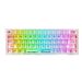 Redragon Fizz RGB - kompaktna mehanička gaming tastatura, bela