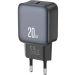 XO L153 – USB-C kućni punjač 20W Power Delivery, crni