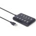 GEMBIRD UHB-U2P10P-01 - 10-port USB 2.0 hub, crni