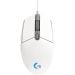 Logitech G102 LIGHTSYNC - gejming miš, bela, USB