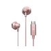 Energy Sistem EasyPods Rose Gold Type-C - USB-C bubice sa mikrofonom, HD zvuk, 14mm