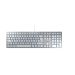 Cherry KC-6000 Slim tastatura, USB, YU, belo-srebrna
