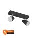LEDVANCE Spot lampa 2xGU10, crna, 8.6W, 700lm, 2700K - IP20