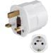 Goobay putni adapter Šuko-UK (beli)