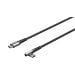 Goobay kabl USB-C m - USB-C m ugaoni 90° tekstilni 60W