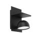 Zidna LED svetiljka SOLEA57C - 7W toplo bela, crna, dimabilna, USB punjač, IP40