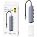 CUDY UH606 - USB-C 6-u-1 hub: HDMI 2.0 4K, 3× USB-A, Gigabit, PD 100 W