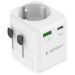 Gembird TPA-EU1A1C20-01-W - univerzalni putni adapter 20W