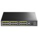 CUDY FS1026PS1 - 24-portni 10/100M PoE+ svič, 2 Gigabit uplink + 1 SFP, 300 W