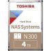 Toshiba N300 4TB – HDD za NAS uređaje, 3.5" CMR