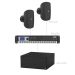 AUDAC FESTA4.2-10x.1 - Komplet ozvučenja: 2× zidni 100V zvučnik ATEO4M, infra-subwoofer ARCHI10X, pojačalo SMQ500