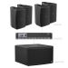 AUDAC FORTE110.4-112.1 - Komplet ozvučenja: 4× instalacioni zvučnik VEXO110, infra-subwoofer BASSO112, pojačalo SMQ1250