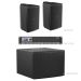 AUDAC FORTE115.2-118.1 - Komplet ozvučenja: 2× instalacioni zvučnik VEXO115, infra-subwoofer BASSO118, pojačalo SMQ1250