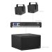 AUDAC FORTE5.2-112.1 - Komplet ozvučenja: 2× instalacioni zvučnik VIRO5, infra-subwoofer BASSO112, pojačalo SMQ500
