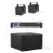 AUDAC FORTE5.2-115.1 - Komplet ozvučenja: 2× instalacioni zvučnik VIRO5, infra-subwoofer BASSO115, pojačalo SMQ750