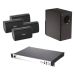 BOSE FreeSpace komplet ozvučenja: 4× zidni zvučnik FS2SE, bas modul (subwoofer) FS-3S-B, integrisano pojačalo IZA 2120-HZ