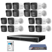 HikVision ColorVU komplet 16 IP bullet kamera 4Mpix