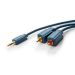 Kabl 3.5mm STm - 2x RCAm Clicktronic, 1m-5m