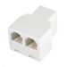 Telefonski razdelnik adapter 1x RJ11 f - 2x RJ11 f TS17-2