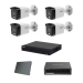 Dahua IP komplet 4 bullet kamere 6Mpix (bela)