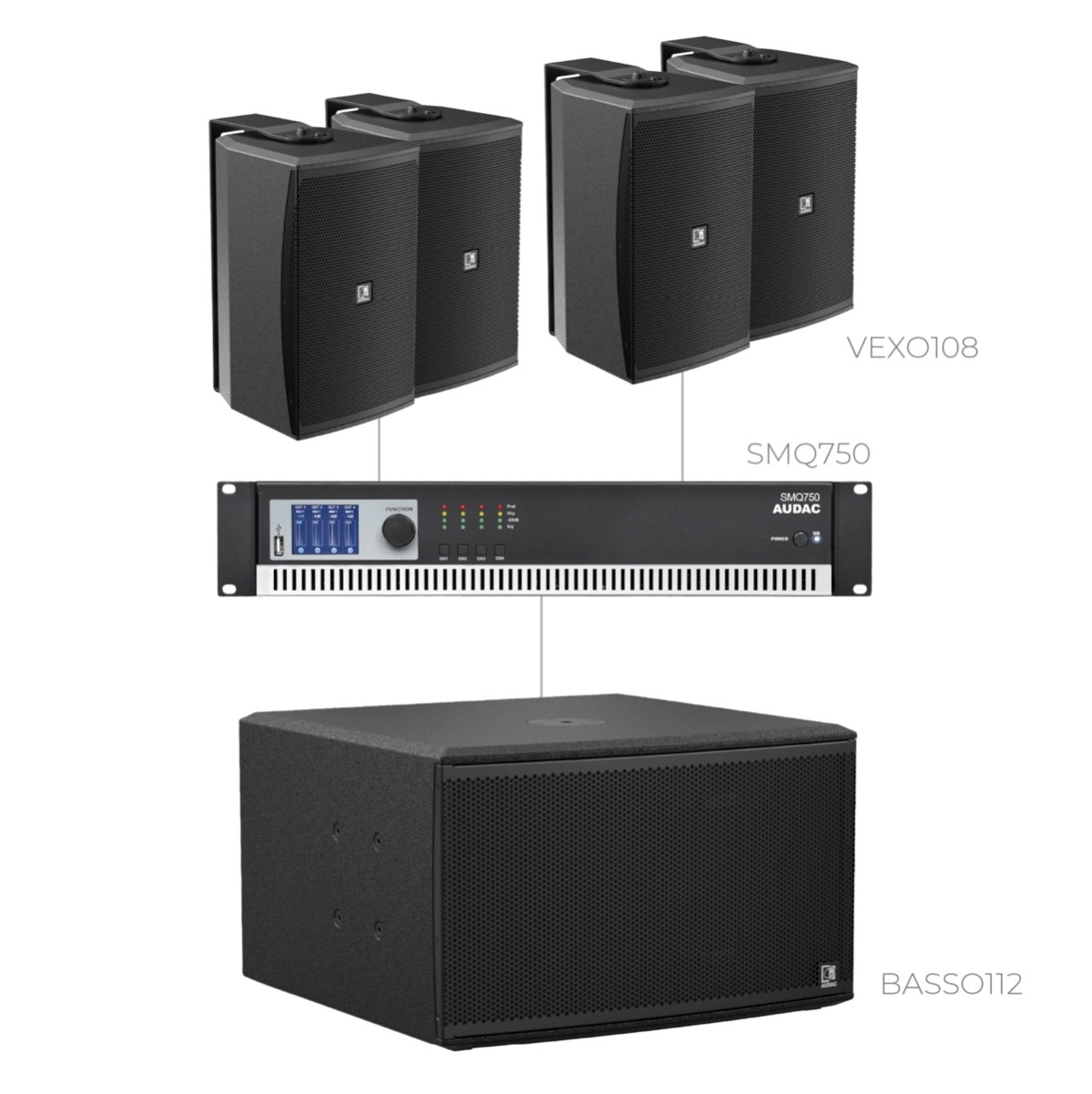 Komplet FORTE108.4-112.1 — Audac FORTE