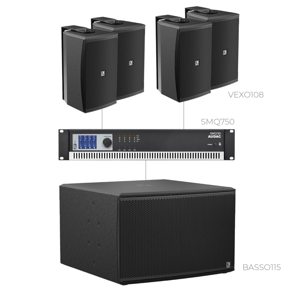 Komplet FORTE108.4-115.2 — Audac FORTE