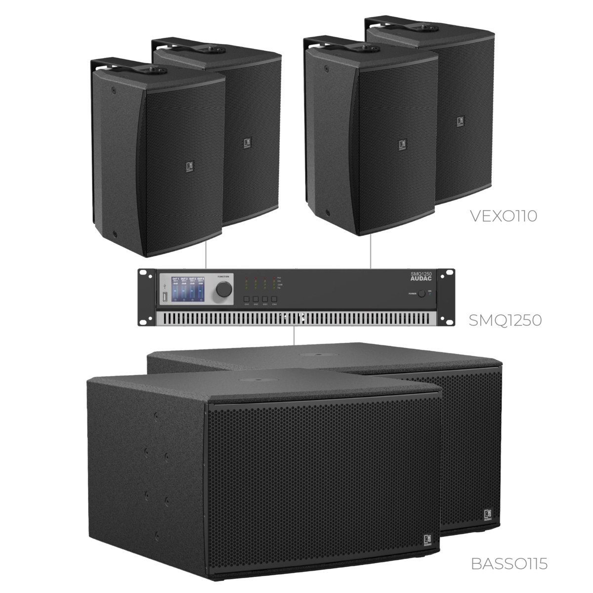 Komplet FORTE110.4-115.2 — Audac FORTE