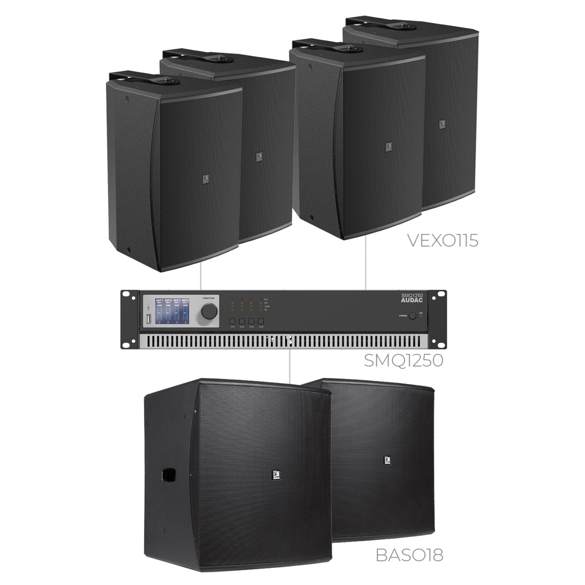 Komplet FORTE15.6V — Audac FORTE