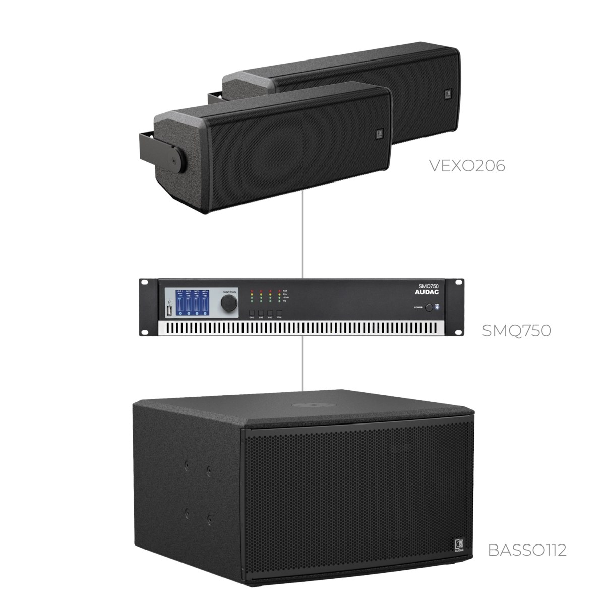 Komplet FORTE206.2-112.1 — Audac FORTE