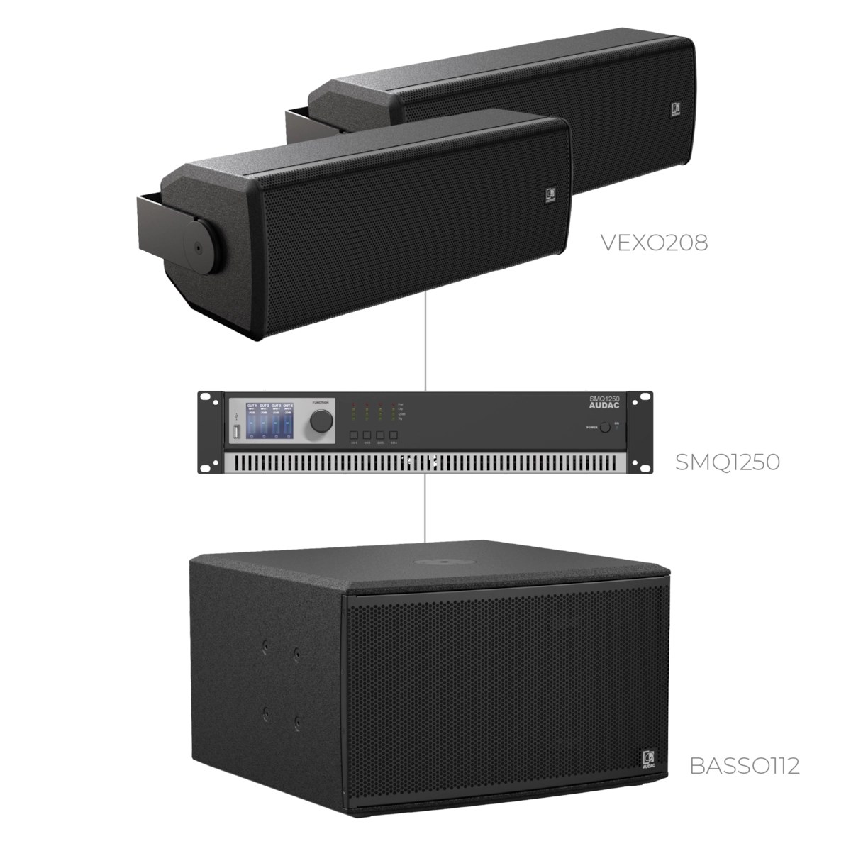 Komplet FORTE208.2-112.1 — Audac FORTE