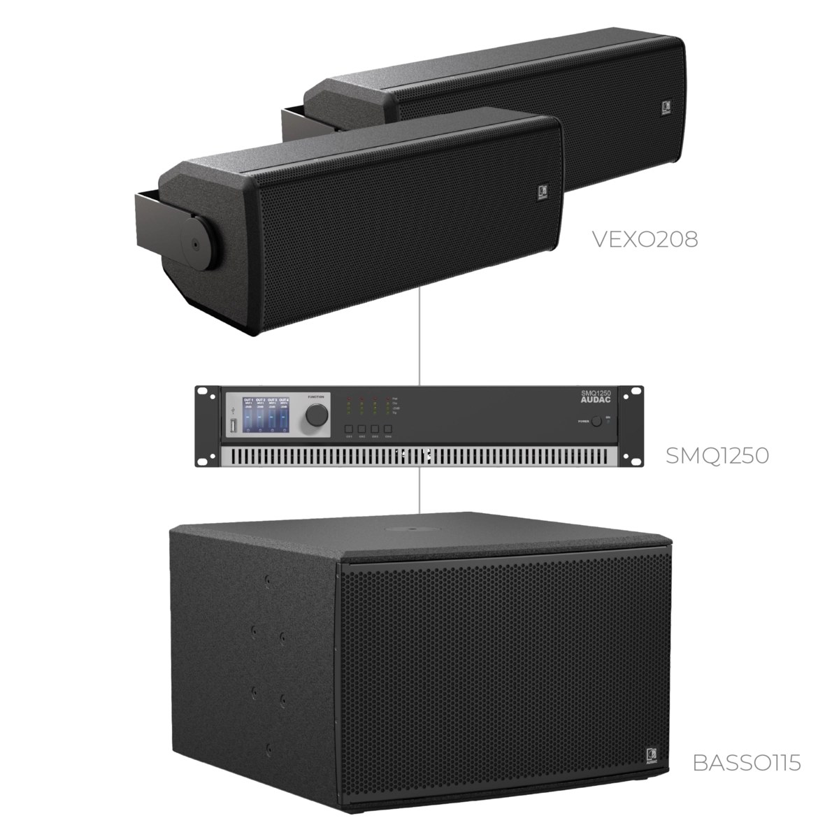 Komplet FORTE208.2-115.1 — Audac FORTE