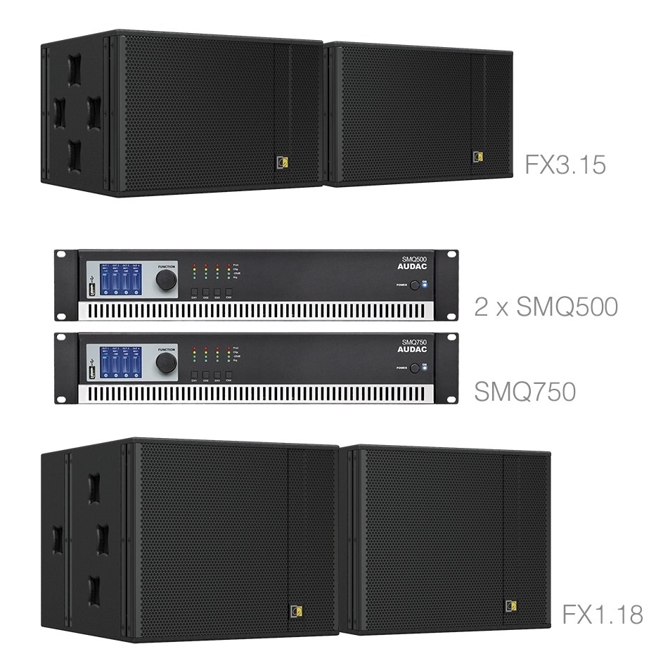 Komplet FORTE315.4 — Audac FORTE