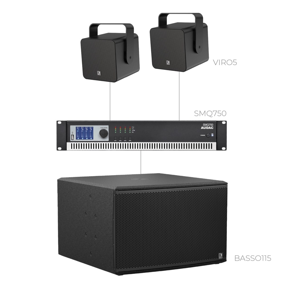 Komplet FORTE5.2-115.1 — Audac FORTE