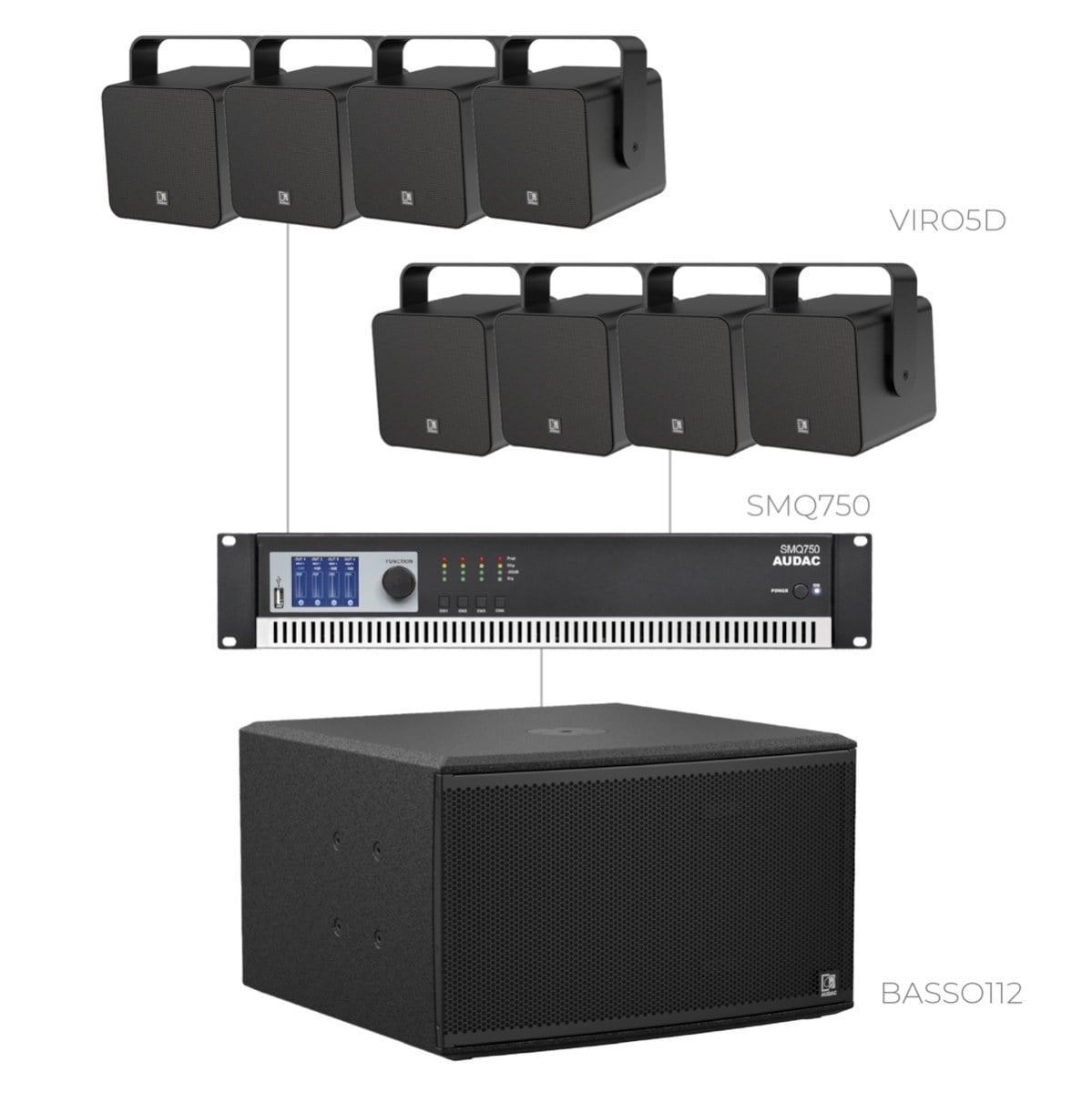 Komplet FORTE5.8D-112.1 — Audac FORTE